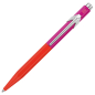 Preview: caran d Ache 849 ballpoint desgined by paul smith 4.Edit in warmred-melrosepink, front